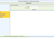 Tablet Screenshot of conges.cdg-64.fr